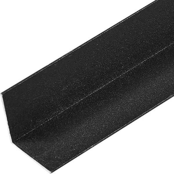 Профиль L-образный алюминий окрашенный 25x25x1.2x1000 мм черный