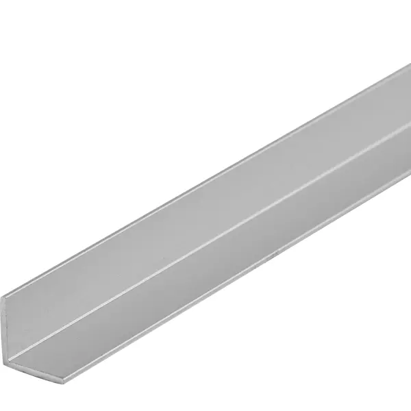 Профиль L-образный алюминий анодированный 10x10x1x1000 мм серебро